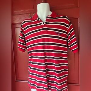 Vintage Polo Sport Striped Polo Shirt Men’s Size Medium Ralph Lauren old school